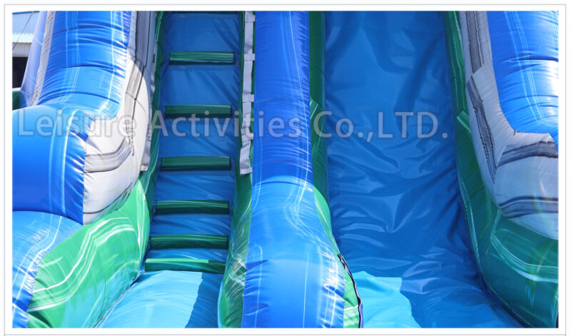 18ft marble blue single lane water slide ripl