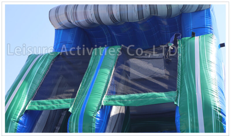 18ft marble blue single lane water slide ripl