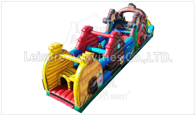 three little pigs obstacle wet/dry