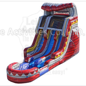 18ft volcano marble red double lane water slide ripl 18ft volcano marble red double lane water slide ripl