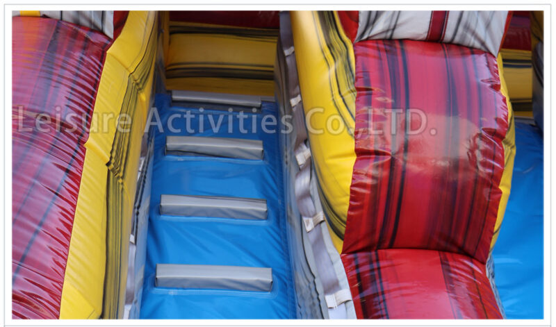 18ft volcano marble red double lane water slide ripl