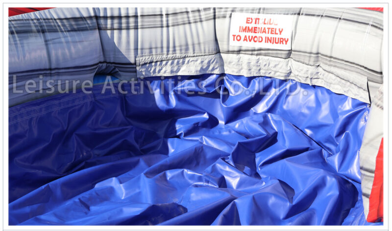 18ft volcano marble red double lane water slide ripl