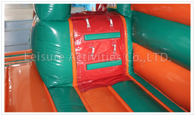t rex bouncy castle with slide