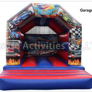 a frame red blue bouncy castle a frame red blue bouncy castle