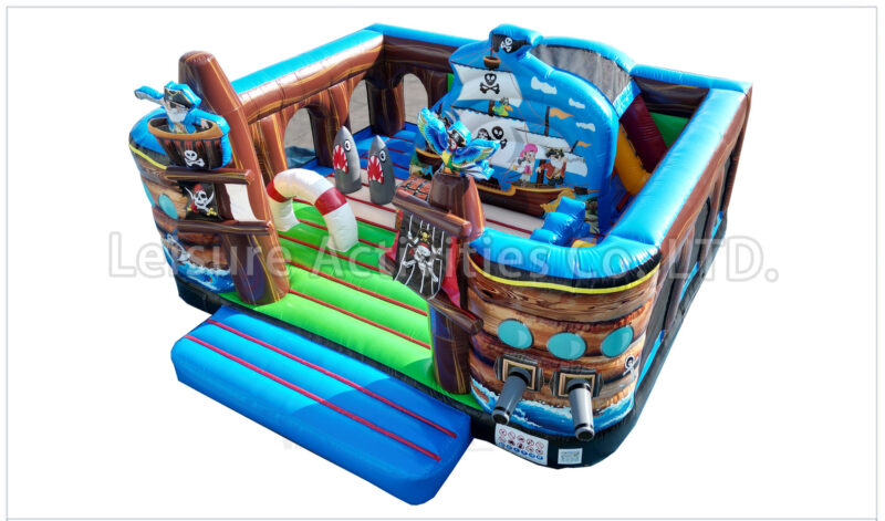 little pirates multiplay bouncy castle playground