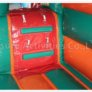 t rex bouncy castle with slide