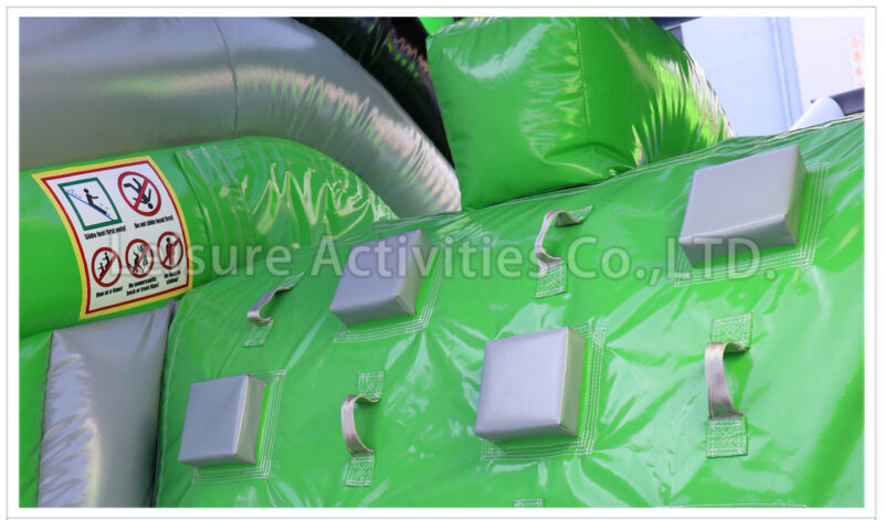 soccer bouncer combo double lane wet/dry