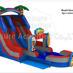18ft hybrid double lane water slide ripl (max height 19ft)