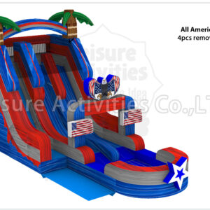 18ft hybrid double lane water slide ripl (max height 19ft)