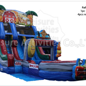 hybrid 19ft double lane water slide ripl hybrid 19ft double lane water slide ripl
