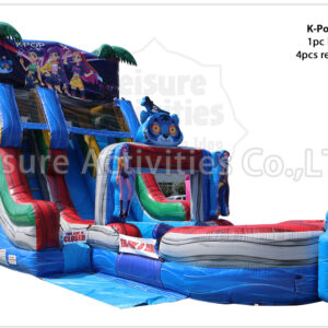 hybrid 19ft double lane water slide ripl hybrid 19ft double lane water slide ripl