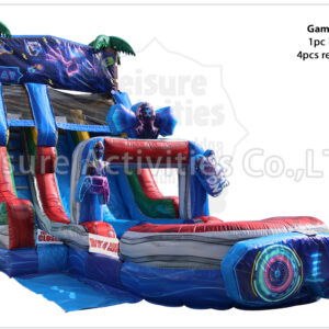 hybrid 19ft double lane water slide ripl hybrid 19ft double lane water slide ripl
