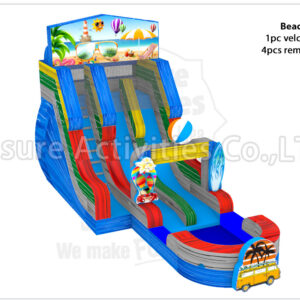 hybrid 19ft double lane water slide ripl