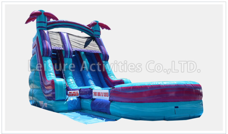 18ft magical vibes double lane water slide ripl
