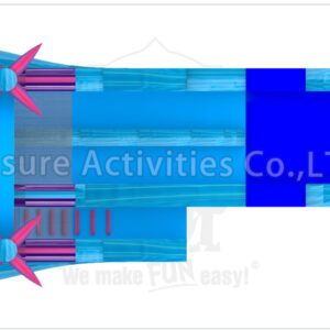 18ft magical vibes double lane water slide ripl