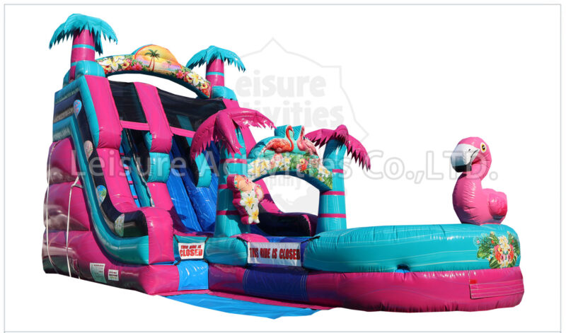 19ft double lane water slide palm beach ripl