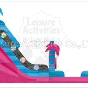 19ft double lane water slide palm beach ripl