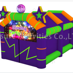 glowing party tent