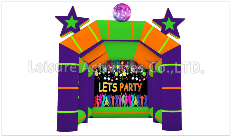 glowing party tent