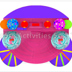 19ft double lane water slide miami nights ripl