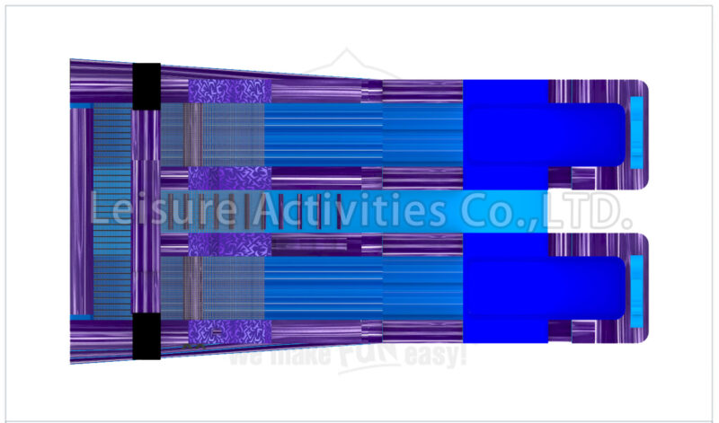 16ft k pop double lane water slide sl