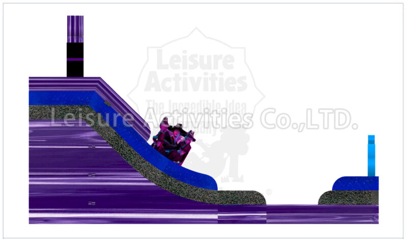 16ft k pop double lane water slide sl