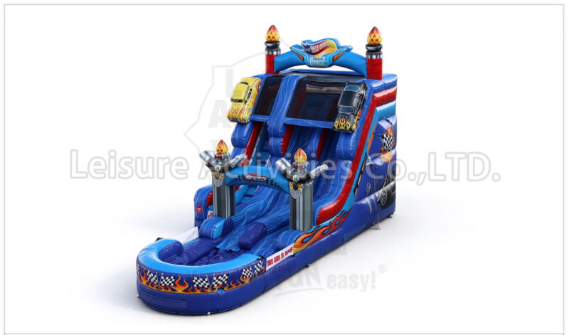 18ft garage double lane water slide ripl (max height 19ft)