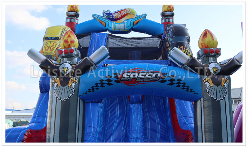 18ft garage double lane water slide ripl (max height 19ft)