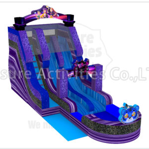 19ft single lane water slide k pop ripl