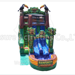18ft rainforest double lane water slide ripl (max height 19ft)