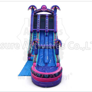 22ft miami vibes double lanewater slide sl
