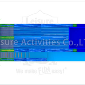22ft oasis double lane water slide sl