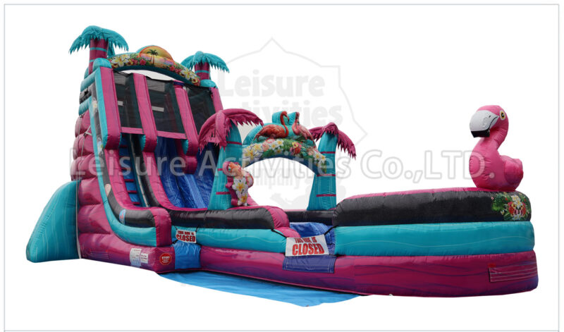 22ft palm beach double lane water slide sl