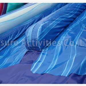 22ft red blue double lane water slide sl