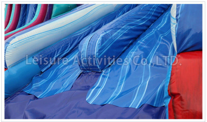 22ft red blue double lane water slide sl
