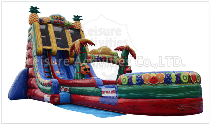 22ft fruit rush double lane water slide sl