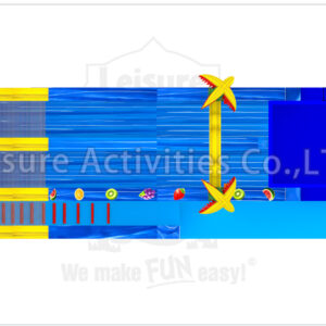 22ft fruit rush double lane water slide sl