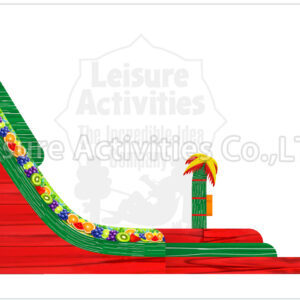22ft fruit rush double lane water slide sl