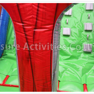 40ft rock climb slide obstacle lava
