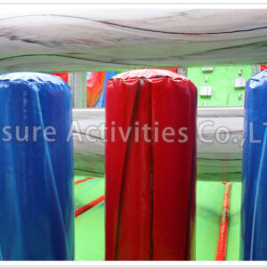 40ft rock climb slide obstacle lava