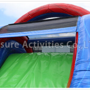 40ft rock climb slide obstacle lava