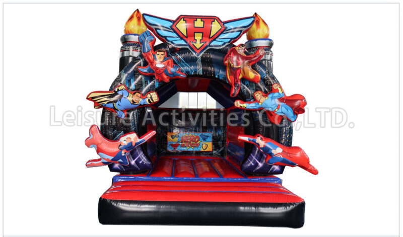super hero bouncy castle