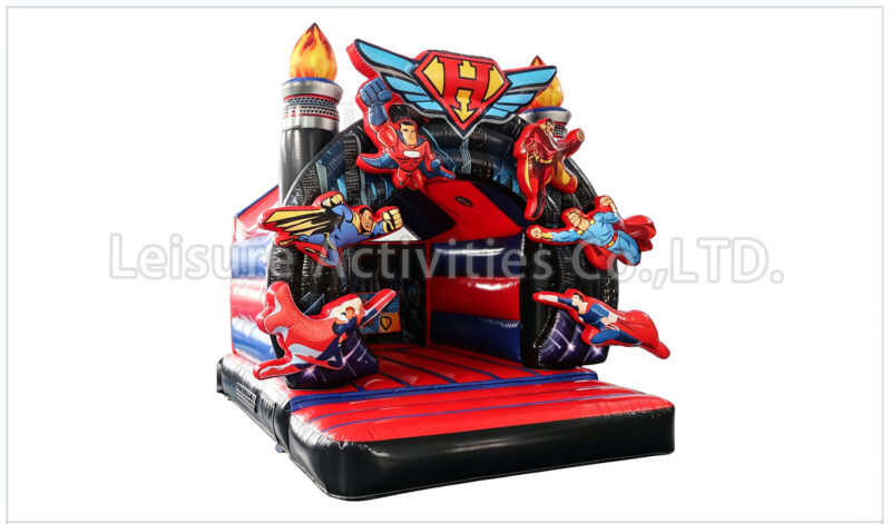 super hero bouncy castle