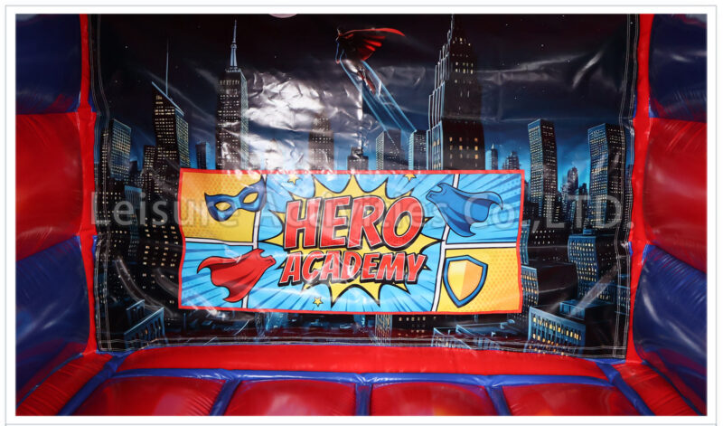 super hero bouncy castle
