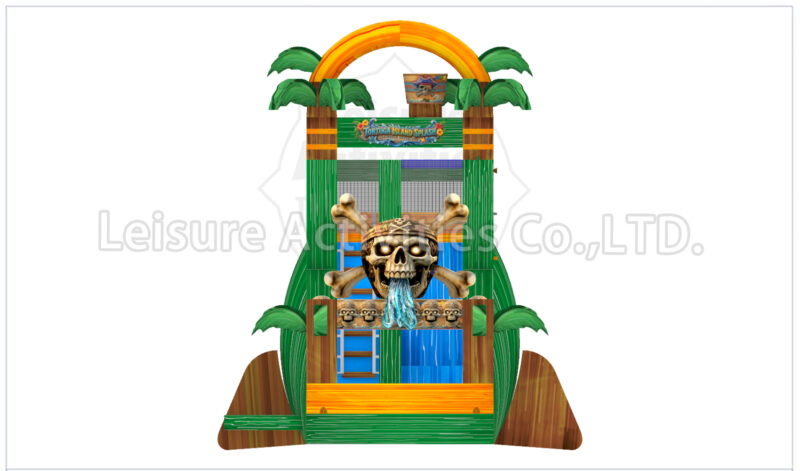 18ft tortuga single lane water slide ripl