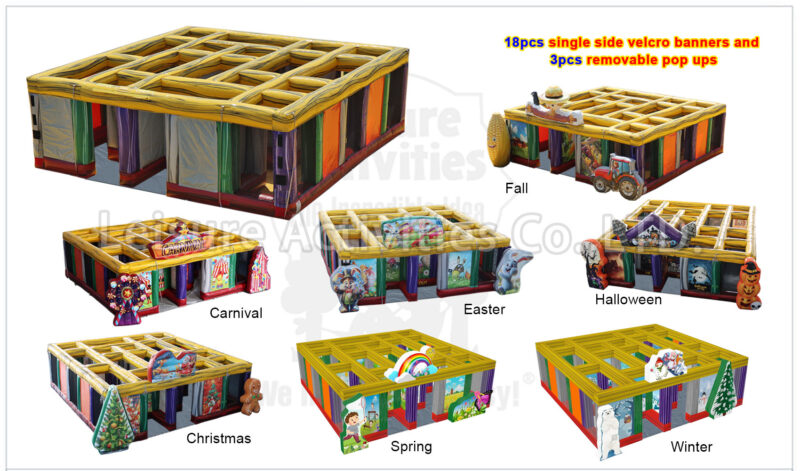 22ft hybrid maze with floor