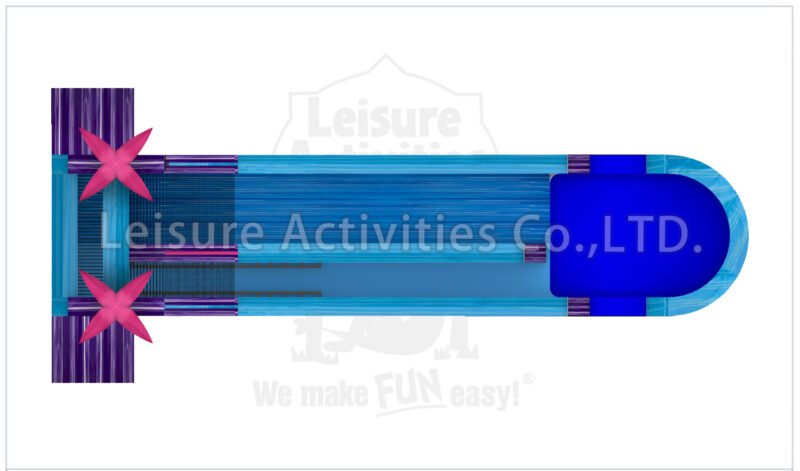 magical vibes single lane water slide sl